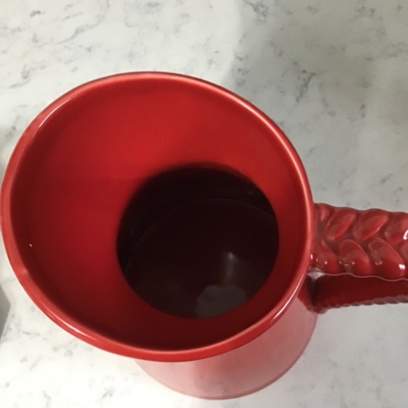 STOKES Ceramic Red Pitcher Jug Rope Design - Picture 6 of 8